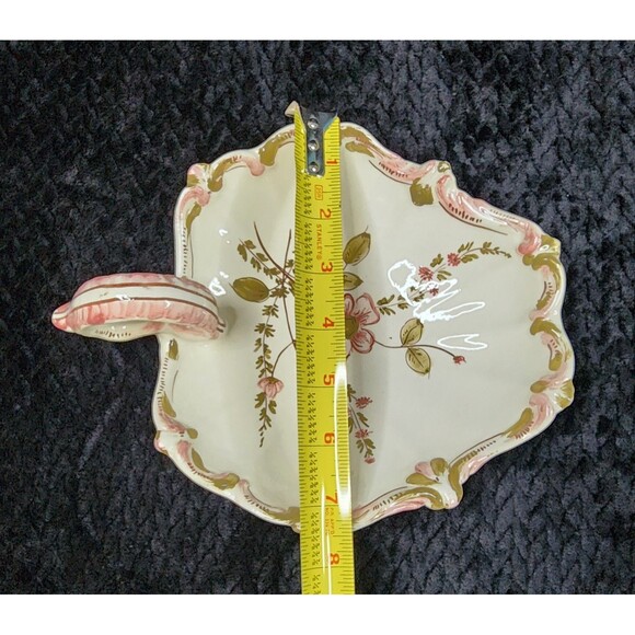 Vintage Homeco Porcelain Shell Trinket Dish |  Vanity Decor | Italy | 1980s - Picture 10 of 12